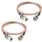 urcianow BNC macho a BNC hembra cable de mamparo 50 cm RG142 cable coaxial BNC cable de extensión BNC macho a hembra conector cable coleta adaptador antena