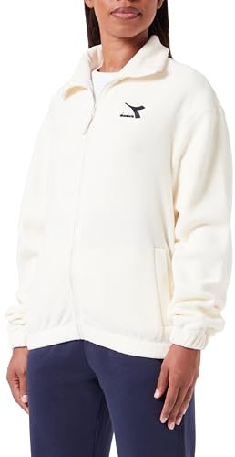 Diadora L.micropolar Fleece Slit, Micropile Donna, Bianco (Butter White), L