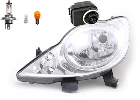 Johns, Scheinwerfer passend für Peugeot 107 06/05-01/12 Links Leuchtmittel + Stellmotor