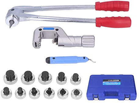 Rohraufweiter-Kit, Rohraufweiter aus Kupfer-Aluminium-Legierung Hydraulischer Rohraufweiter mit Rohrschneider und Entgrater