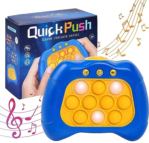 Pop It Elektronisches Spiel, Pop It Fidget Toys, Quick Push Spiel, Pop-It Pro Light Up Game, Elektronischer Whack Mole Spiel, Bubble Sensory Squeeze Toys, Geschenk für KinderElektrisches Push Bubble