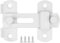 Litensh Verrou de porte exterieur, Loquet de porte de grange coulissante en acier inoxydable, Verrou de porte de sécurité pour porte fenêtre armoire à vin salle de bain extérieur blanc
