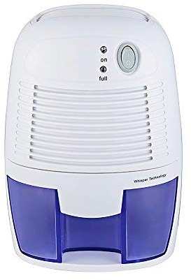 Mini Air Dehumidifier 600ml Compact and Portable for Damp, Mould, Moisture in Home, Kitchen, Bedroom, Caravan, Office, Garage, Bathroom, Basement