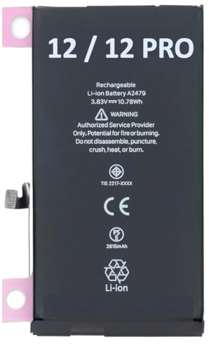 OnlyTech - Batterie Premium de Remplacement pour iPhone 12 & iPhone 12 Pro - 2815mAh - avec adhésif