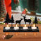 Kerzenhalter Adventskranz Schwarz aus Metall,Adventskerzenhalter Schwarz,Hirsch Deko Weihnachtskerzenständer,Tischdeko Weihnachten,Weihnachtsdeko Innen,Winterdeko,Adventskerzenhalter Modern