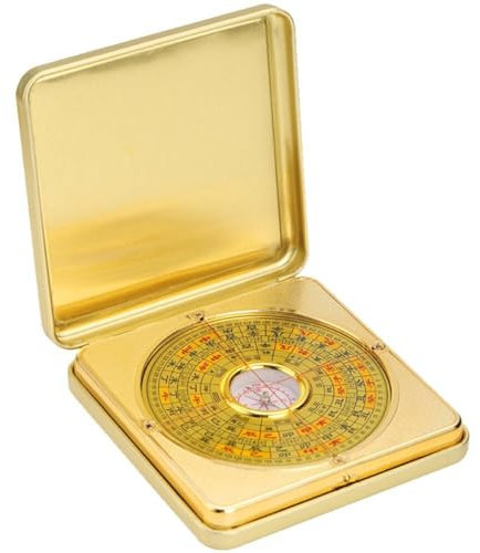 Fopytu Geomantischer Kompass Feng Shui Kompass Reines Kupferkompass Flip Compass Alloy Box Luogeng Lieferungen Luo Pan Tool