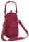 sportsnew Water Bottle Carrier with Shoulder Strap Insulated Water Bottle Holder Sling Bag 1L with Phone Pocket Water Bottle Pouch Sleeve for Walking Hiking, Pure Red