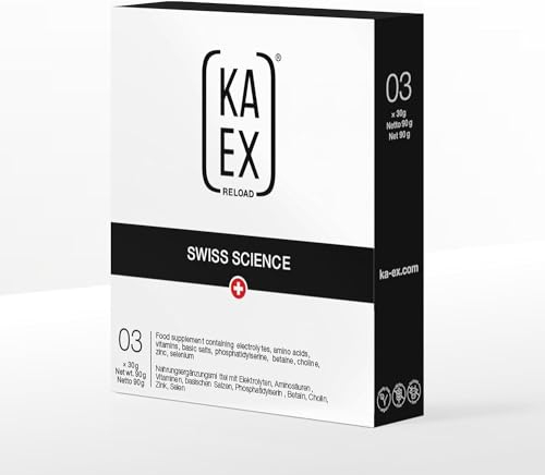 KA-EX | Kortisol-Stress-Hormon-Senker | Ashwagandha Alternative | Phosphatidylserin, L-Tryptophan, L-Glutamin, Magnesium, Aminosäuren | vegan, kalorienarm, glutenfrei