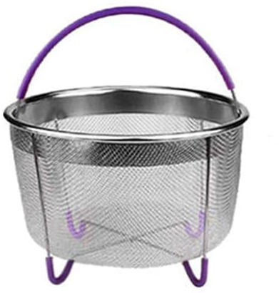 Insert Basket 6Qt Stainless Steel Steamer Basket with Handle for Instant Pot Accessories Fits Most Pressure Cookers - Steaming Vegetables,Eggs
