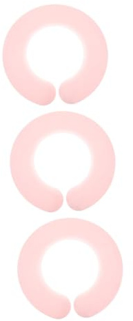 MAGICLULU 3st Schal Haarshampoo Haarabdeckung Haarschneideumhänge Für Erwachsene Silikon-shampoo Friseurkragen Haarschneidekleid Barbier Haarschürze Kieselgel Antihaft Rosa Silikon-pad