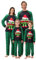 Naiyafly Ensemble de pyjama de Noël assorti pour la famille - Motif renne et neige - Pour adultes, hommes, femmes, enfants, Vert, L