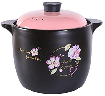 Pentole di terracotta, Pentole di terracotta for cucinare, Casseruola in ceramica, Pentola di terracotta, Casseruola in ceramica con coperchio Pentola di terracotta Pentola da forno rotonda Pentola di