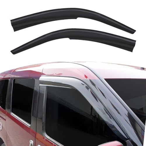 OMAC Windabweiser für Renault Kangoo 1998-2007 2tlg Dunkel Acryl | Regenabweiser, Schützt vor Regen und Spritzwasser, waschstraßenfest
