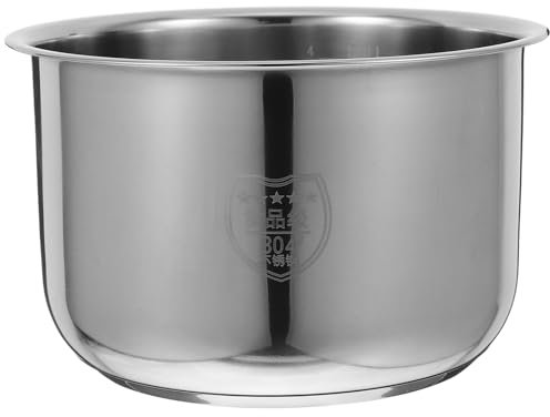 ABOOFAN Pot De Remplacement pour Cuiseur À Riz Acier Inoxydable Liner Intérieur Antiadhésif pour Cuisson Pratique Capacité Accessoires De Cuisine Polyvalents