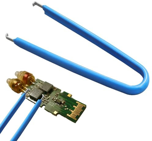 Leiterplatten-Komponenten-Abzieher – IC-Chip-Extraktor mit isoliertem Vinyl-Griff, antistatische Clip-Zange, Schalter, Abzieher-Werkzeug-Set für die Demontage von elektronischen Komponenten Schmuck
