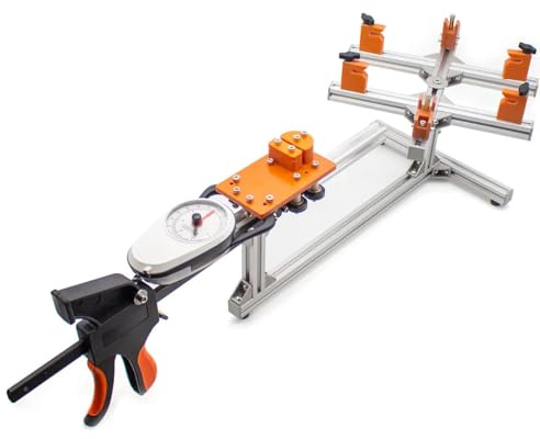 LLOZoo Badminton Racket Stringing Machine - 20-32LB Tension, 360° Rotating Table, 6 Point Fixed, with Stringing Tool + Racket Stringing Aid, for Badminton Racket, Racquet, Tennis Racket