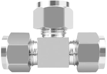 1 pieza 3 4 6 8 10 12 mm 1/8 1/4 3/8 1/2 Tubo OD Tee 3 vías Doble casquillo Tubo Accesorios Tipo T SS304/316L Acero inoxidable(SS304,3/4)