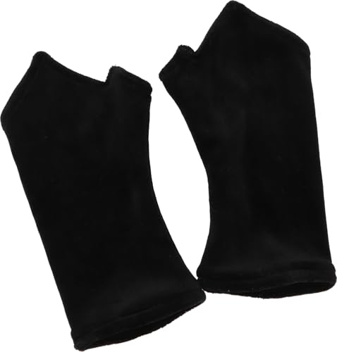 GURU SHOP Handstulpen aus Samt - Schwarz, Herren/Damen