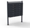 Wiltec 12er Briefkastenanlage schwarz 270 x 898 x 1500 mm, Standbriefkasten mit 2x6 Fächern, Schlüssel und Namensschild, Briefkasten Postkasten mit Ständer