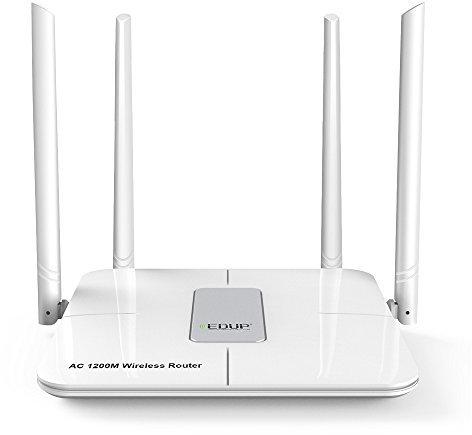 Luxtech Router inalámbrico WiFi Doble Banda AC 1200M 5G para PC Mac/Android