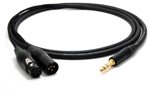 enoaudio Mogami 2930 Insert Kabel | Neutrik Gold 6,3mm TRS klinke - XLR (in/out) | HiFi, 2,0 m