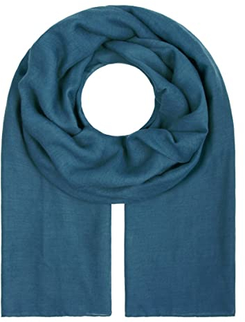 Majea Damen-Halstuch Pareo Sarong Tuch Damen Schal Tuch einfarbig uni Schals und Tücher (880011) (petrol)