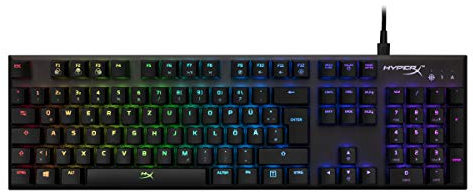 HyperX Alloy FPS RGB tastiera USB QWERTZ Tedesco Nero