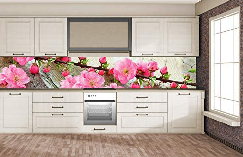 Dimex Küchenrückwand Folie selbstklebend Sakura | Klebefolie - Dekofolie - Spritzschutz für Küche | Premium QUALITÄT - Made in EU | 350 cm x 60 cm