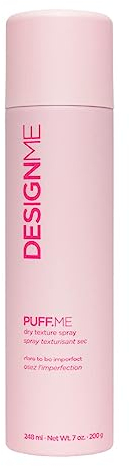 Design.Me PUFF.ME - Spray voluminizador de textura seca para el cabello, laca ligera para cabello liso u ondulado, spray de textura de cabello fino seguro para el color, texturizador de cabello sin