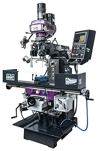 SOGI FR-80 Fresatrice verticale/orizzontale visualizzata 3 assi - avanzamenti automatici - con morsa girevole