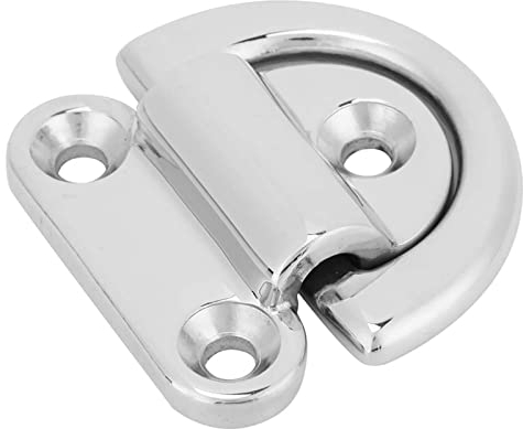 Zurrering 8 mm Edelstahl für Faltboot und Yachtmotor - Marine-Ösenpad Marine-Beschläge Ösenstauhalter Klampe