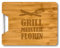 personalisiertes Schneidebrett - Geschenke für Männer - Holzbrett mit Gravur - ideal als grill Zubehör - Geschenk für den Grillmeister, Grillen und BBQ-Fans