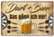 Helges-Shop Dart Schild - Blechschild für Dartspieler - Dekoration Metallschild - Schöne Deko für Dartscheibe - Zubehör Fanartikel - Lustiger Spruch - Geschenke für Fans - 30x20cm