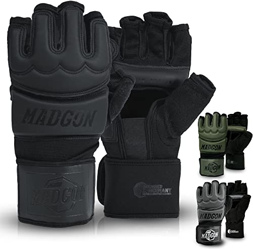 MADGON MMA Handschuhe Profi - professionelle Qualität - hochwertige Konstruktion - Boxen, Training, Sandsack, Boxsack, Freefight, Grappling, Kampfsport - Boxhandschuhe