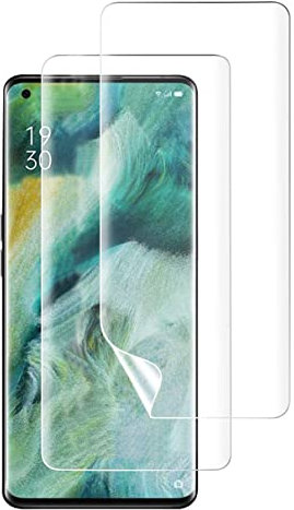 NOVAGO Compatible avec Oppo Reno 6 Pro 5G et Reno 4 Pro 5G - 2 Films écran en hydrogel Souple et résistant (vidéo de Pose à Voir Avant Application) (Transparent)