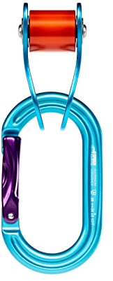 SPIDER SLACKLINE - Flache Slackline-Rolle mit Verbinder. Highwheel ist EIN zuverlässiges Hilfsmittel bei der Pflege Einer Slackline - inklusive orangefarbener Umlenkrolle und Classic-Karabiner.