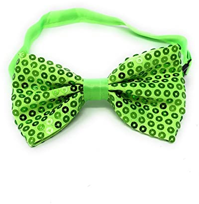 Cadoline Papillon da uomo in poliestere con paillettes, 12 x 6 cm