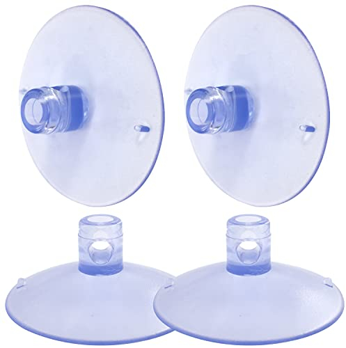 4 Ventosas Grandes Repuesto Originales Compatibles Parte Superior La Mesa Cristal para Gato Hamaca Cama Asiento Soleado Colgante Mascotas Parachoques Espaciadores Mesa Cristal