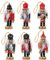 PartyKindom Nussknacker Figur zum Nüsse Knacken, 6 Stück Nussknacker Weihnachten Deko Innen Nutcracker Christmas Deko Nussknacker Soldat