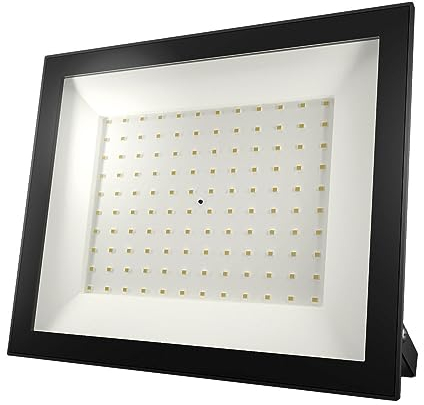 HOFTRONIC - LED Fluter Lumos - 100 Watt 10070 Lumen - 4000K Neutralweiß - Ersetzt 400 Watt - 2 Jahre Garantie - LED Strahler außen Schwarz - IK05 Vandalismusschutz - Ultradünn