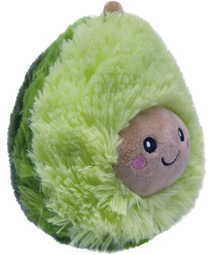 DLMSYBF Avocado Kuscheltier Kissen, Süße Kuscheltiere Kawaii Plushie Weich Plüsch Avocado Grün Plüschtier Spielzeug für Kinder Jungen Mädchen Geburtstag Weihnachten Geschenke, Sofa-Kissen, 20 cm