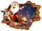 3d Gebrochene Wandaufkleber, Wohnzimmer, Kinderzimmer, Weihnachtsdekoration, Selbstklebende Papiertapete, 50,70cm
