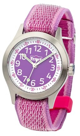 SCOUT Mädchen Analog Quarz Uhr mit Kunststoff Armband 280311001