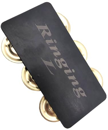 TUOREN Percussion Jingle Bells Kompatibel mit Cajon Jingle Cajon Box Drum Steel Jingle Rectangle Jingle Large Size