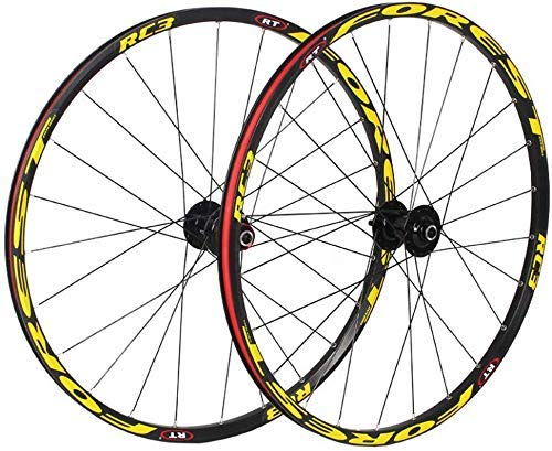 Mountainbike-Laufradsatz 26-Zoll-Fahrradräder doppelwandiger Scheibenbremsradsatz aus Aluminiumlegierung Schnellspanner Palin-Lager 8/9/10-Gang-Fahrrad-Nabendynamo 100 mm
