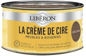 LIBERON La crème de cire pour bois, en pâte, Chêne cendré 250ml