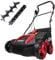 MZK 15-inch 13-Amp 2-in-1 Electric Dethatcher and Scarifier w/Removeable 11.9-Gallon Collection Bag, 5-Position Height Adjustment, Keep Lawn Health