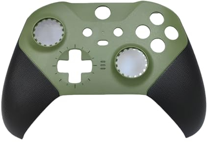 Hzxkqmil Guscio Anteriore Alloggiamento di Ricambio Frontalino Piastre di Copertura Accessori per Xbox Elite Series 2 Controller (Verde Militare)