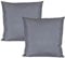 JACK 2er Set Outdoor Kissenhülle Kissenbezug 50x50cm Wasserfest Sitzkissen Lounge Kissen Garten Stuhl Lotus Effekt, Farbe:Blaugrau