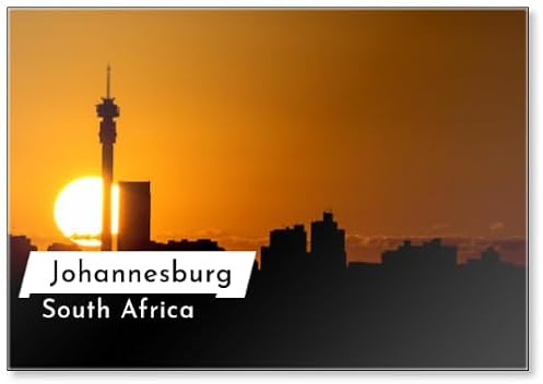 Johannesburg Skyline Sunrise Kühlschrankmagnet